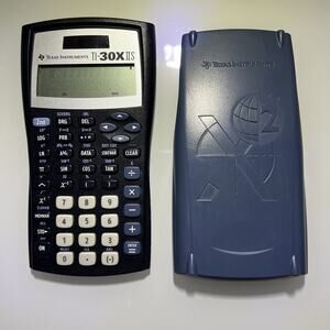 Texas Instruments TI-30X IIS - Scientific Calculator w Cover - TESTED
